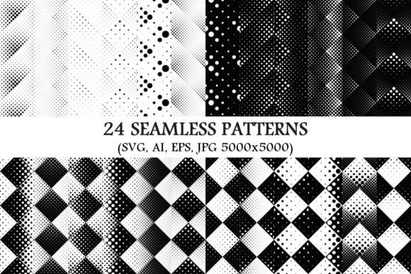 24 Free Seamless Monochrome Dot Patterns