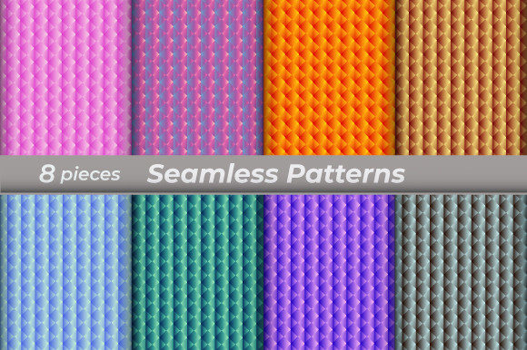 Digital Papers Seamless Patterns Set