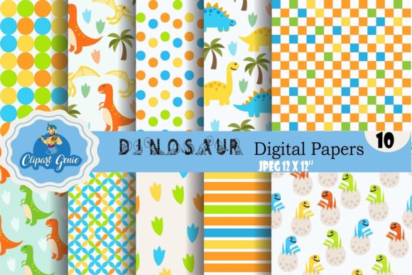Dinosaur Seamless Patterns