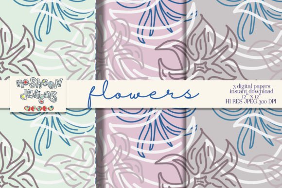 Flower Repeating Patterns Paper
