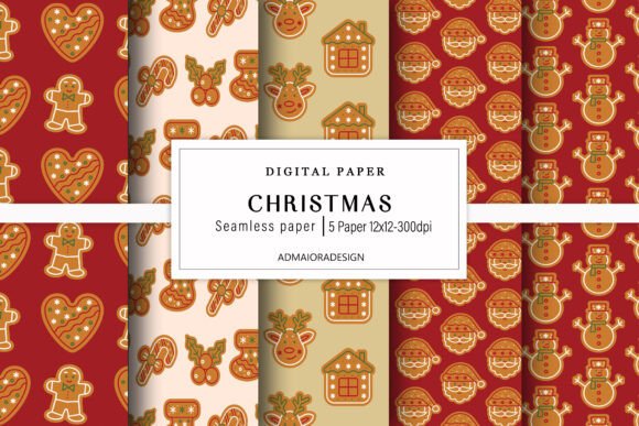 Free Christmas Patterns for Seamless Sublimation and Craft Projects