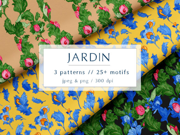JARDIN Chintz Patterns and Motifs