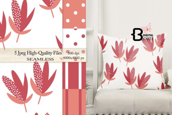 Seamless Hand Drawn Floral Patterns