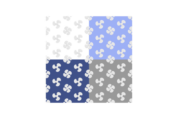 Set of Seamless Patterns with Fan Propel
