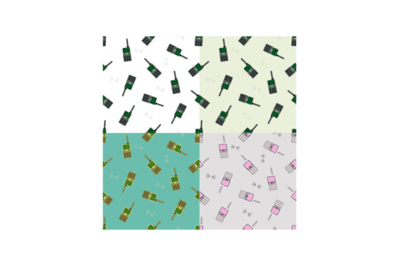 Set of Seamless Patterns with Radio Stat