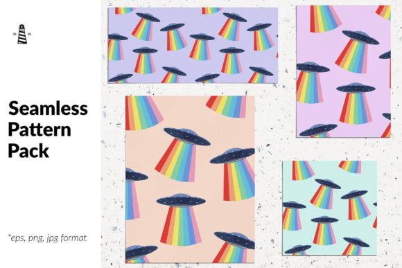 Ufo Seamless Patterns: Cosmic Design Meets Practical Versatility