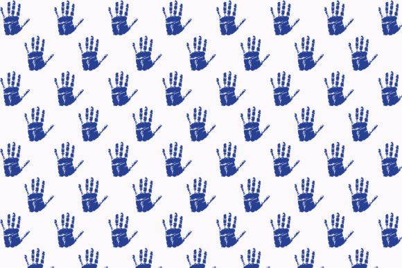 White Digital Paper Hand Patterns